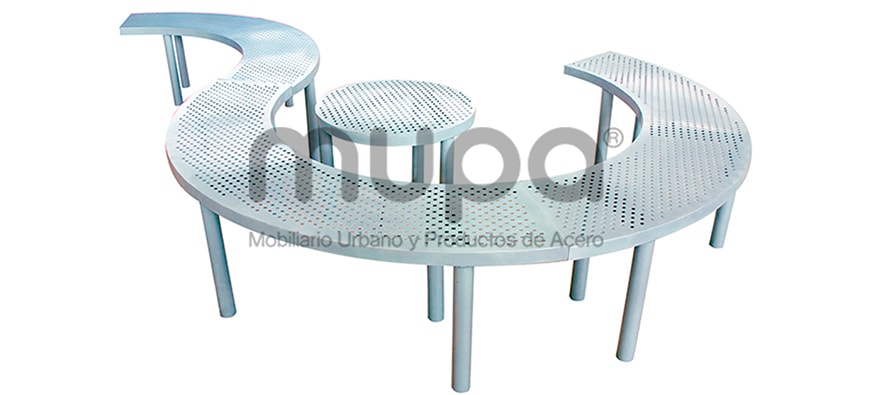 Uso de acero al carbón en el mobiliario urbano de MUPA®