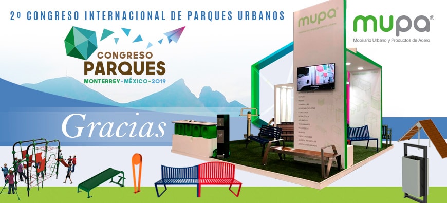MUPA ® cierra con éxito en el 2do. Congreso de Parques Urbanos