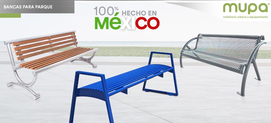 Bancas para Parque 100% hechas en México