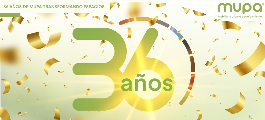 Celebremos el legado de la Innovación, 36 años de MUPA® Mobiliario Urbano transformando espacios públicos