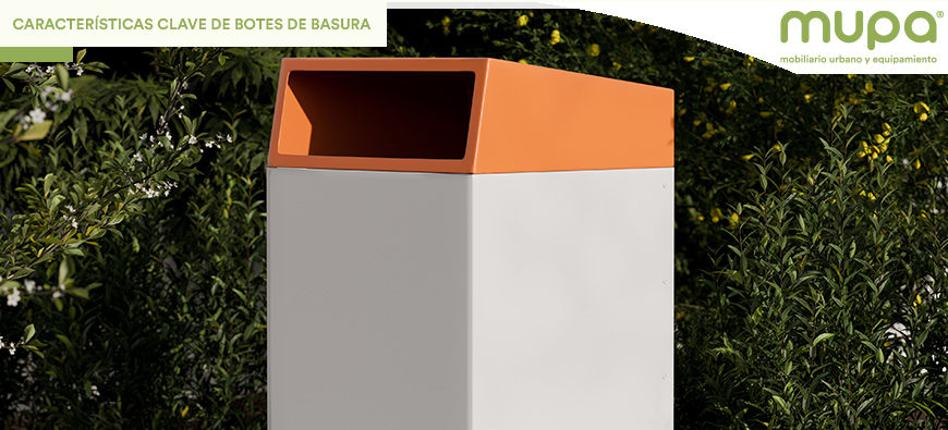 5 características que deben tener los botes para basura en ciudades modernas