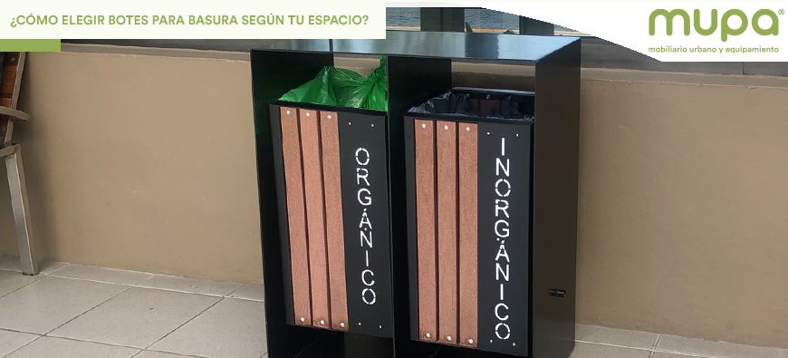 ¿Cómo elegir botes para basura para exterior según el tipo de espacio?