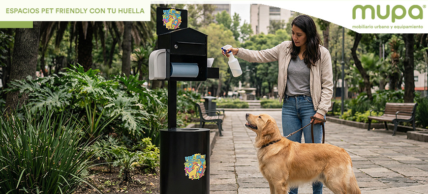 Espacios pet friendly con tu huella
